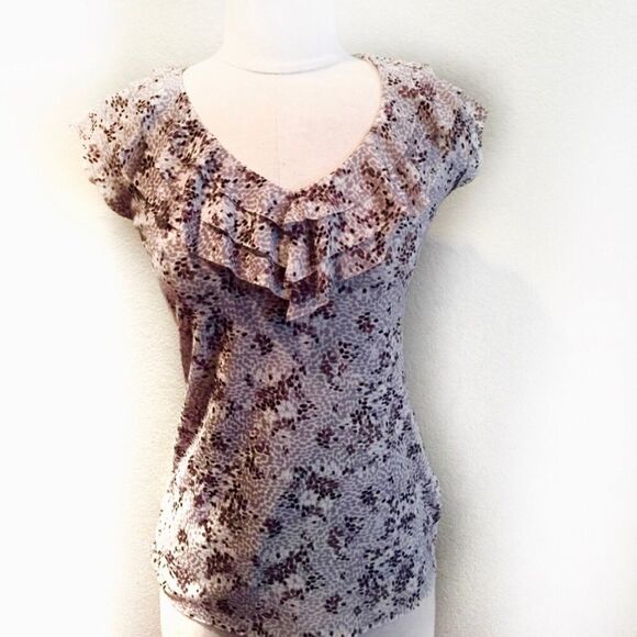 Semantiks  short sleeved ruffle top S - Picture 1 of 8